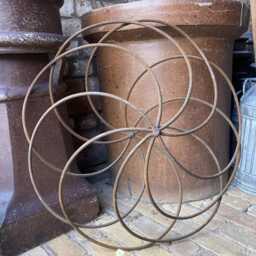 Large Metal Rusty Garden Sculpture Decorative Ornament Steel - thumbnail 2
