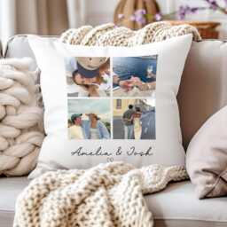 Personalised Photo Cushion - Collage Valentines Gift Boyfriend Cushion, Girlfriend Gifts - thumbnail 2