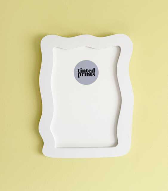 Wavy Picture Frame A4 - White Organic Shape Free Shipping Australia Gallery Wall Unique Home Decor Gift Australian Made - image 1
