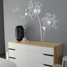 Dandelion Wall Decal With Butterflies Nursery Sticker Decor Art Removable Vinyl -Am026 - thumbnail 3