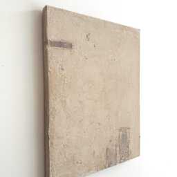 Wabi-Sabi Abstract Painting White Textured Art, 18x24 Canvas - thumbnail 2