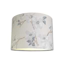 Lampshades in Laura Ashley Iona Silver Fabric Handmade Various Sizes Free Delivery - thumbnail 1
