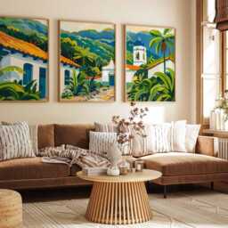Set Of 3 El Salvador Posters, Central America Travel Prints, Wall Art, Coastal Decor, Gift, Landscape Prints - thumbnail 2
