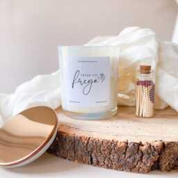 Personalised Thank You Gift With Name Scented Soy Wax Candle Free Matches Jar Friend Colleague Boss Doctor Nurse Teacher Corporate Her Vegan - thumbnail 3