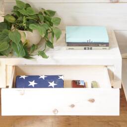 The Drifter - Floating Drawer/End Table Nightstand Or Shelf Handmade in Usa - thumbnail 3