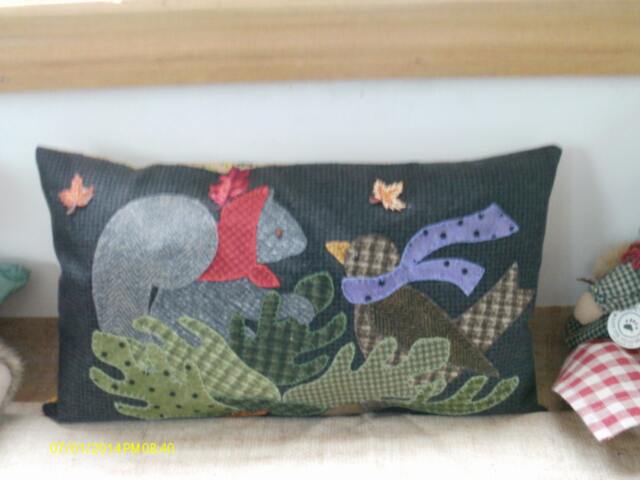 Bertie's Leaf Pile Pillow - image 1