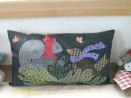 Bertie's Leaf Pile Pillow - thumbnail 1