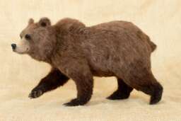 Made To Order Needle Felted Bear Custom Needle Felted Animal Sculpture - thumbnail 1