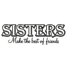 Vwaq Sisters Make The Best Friends Wall Decal Inspirational Family Room Decor Stickers Quotes - thumbnail 2