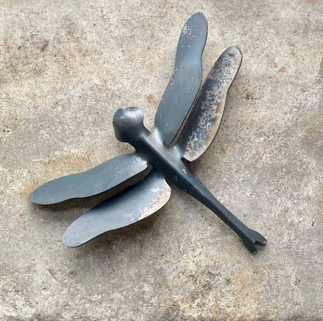 Dragonfly Wall Art, 2 Sizes, Decor, Steel Garden Metal Sculpture, Insect Art - image 1