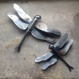 Dragonfly Wall Art, 2 Sizes, Decor, Steel Garden Metal Sculpture, Insect Art - thumbnail 2
