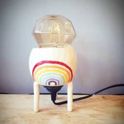 The Rainbow Lamp - Handmade Ceramic Table Lamp. Pottery Gift. Home D??cor. Ceramic Lighting. Table - thumbnail 4
