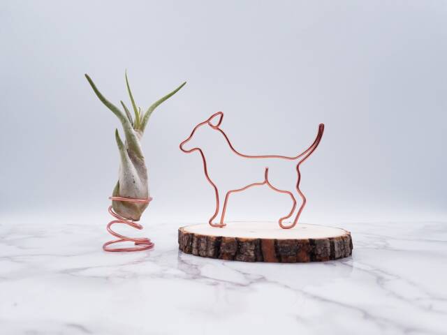 Wire Chihuahua Sculpture, Pet Memorial Portrait, Dog Lover Gift - image 1