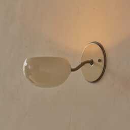 1950S Stilnovo Perforated Painted Metal & Brass Wall Lamp Mid Century Modern Vintage Light Fixture Attributed To Italian - thumbnail 3