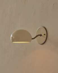1950S Stilnovo Perforated Painted Metal & Brass Wall Lamp Mid Century Modern Vintage Light Fixture Attributed To Italian - thumbnail 1