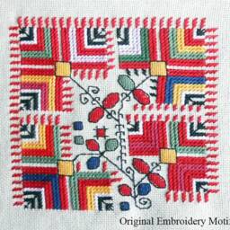 Handwoven Wool Rug With Traditional Bulgarian Ethno Motifs. Handmade Runner. Red Area Rug, Kitchen Living Room Carpet, Bedroom - thumbnail 4