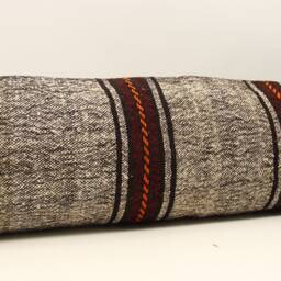 King Size Kilim Lumbar Pillow Cover - 14x48 Inch, Turkish Wool - thumbnail 2