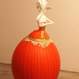 Paper Mache, Floor Lamp, Lighting Decor, Table Light, Living Room Design Homedecor, Ambient, Lamps, Sculpture - thumbnail 2