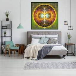 Abundance Mandala Tapestry Spiritual Meditation Wall Art - thumbnail 2