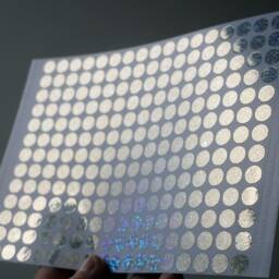 Holographic Polka Dot A5 Sticker Sheet - Silver Sparkle Effect Peel & Stick Decal For Wall Art, Planner, Diary, Phone, Car, Journal - thumbnail 2