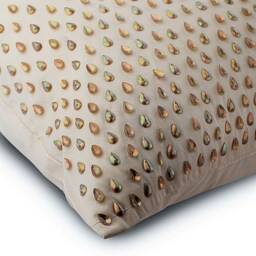 "Decorative Cream Beige Pillow Case Vintage 16""x16" - thumbnail 2
