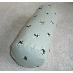Bees Bolster Pillow Cover 6x16 Cylinder Round Bee Cushion Sham Neck Roll Scatter Throw Case 16x6 16 - thumbnail 2