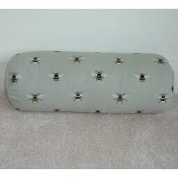 Bees Bolster Pillow Cover 6x16 Cylinder Round Bee Cushion Sham Neck Roll Scatter Throw Case 16x6 16 - thumbnail 1