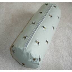 Bees Bolster Pillow Cover 6x16 Cylinder Round Bee Cushion Sham Neck Roll Scatter Throw Case 16x6 16 - thumbnail 4