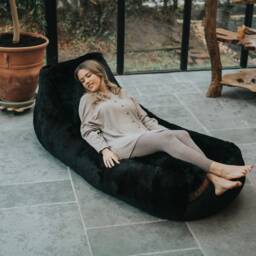 Faux Fur Recliner Bean Bag Handmade Adult & Kids Sofa - thumbnail 2