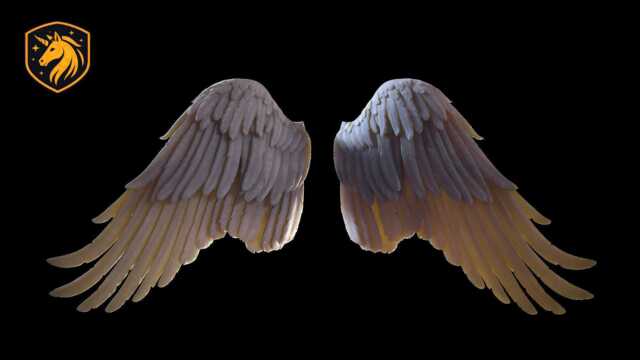 Angel Wings - Pair - Style 1 For Model Horse Artists Unpainted Resin - All Scales Available - image 1
