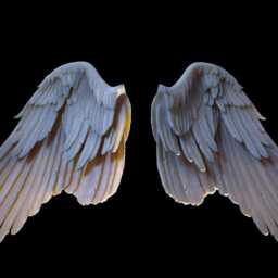Angel Wings - Pair - Style 1 For Model Horse Artists Unpainted Resin - All Scales Available - thumbnail 3