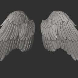 Angel Wings - Pair - Style 1 For Model Horse Artists Unpainted Resin - All Scales Available - thumbnail 4