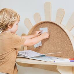 Sunshine Wall-Mounted Activity Table With Chair, Set Desk & Chair For 4 Year Old, Toddler Furniture, Montessori Table, Baby Dressing - thumbnail 2