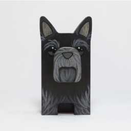 Wood Scottish Terrier Figure Eyeglass Stand - thumbnail 3