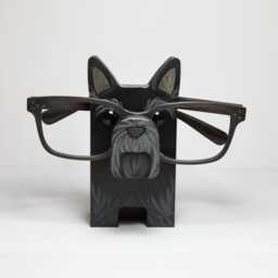 Wood Scottish Terrier Figure Eyeglass Stand - thumbnail 1