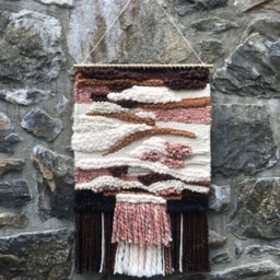 Autumn Hues Hand Woven Wall Tapestry Fiber Art Decor - 20x32 - thumbnail 4