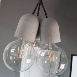 Concrete Pendant Lamp - Multiple Concrete Pendant Lamp Ceiling Light - thumbnail 3