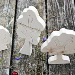 Set Of Tree, Wooden Trees, Puzzle, Toys, Waldorf Wood Montessori Kids, Toys For Kids, Christmas Toys - thumbnail 4