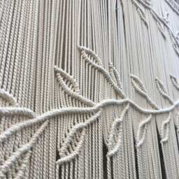 Macrame Curtain, Boho Wedding Photography Backdrop, Large Wall Hanging Decor - thumbnail 4