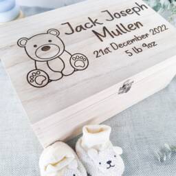 Baby Memory Keepsake Box Teddy Bear Animals - thumbnail 4