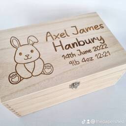 Baby Memory Keepsake Box Teddy Bear Animals - thumbnail 3