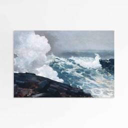 Northeaster - Seascape Nautical Oil Painting Ocean Vintage 20Th Century Winslow Homer Art Print Sizes 5x7 8x12 12x16 16x24 - thumbnail 2
