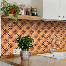Traditional Spanish Set Of 24 Tile Stickers Wall Decals Antique Tiles Stickers Kitchen Bathroom Mexican H8 - thumbnail 2