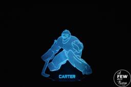 Personalised Ice Hockey Goalie Led Night Light - Nhl Stand - thumbnail 1