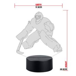 Personalised Ice Hockey Goalie Led Night Light - Nhl Stand - thumbnail 2