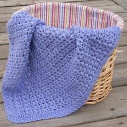 Crochet Baby Afghan Blanket V Stitch Crib