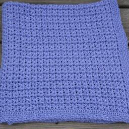 Crochet Baby Afghan Blanket V Stitch Crib - thumbnail 3