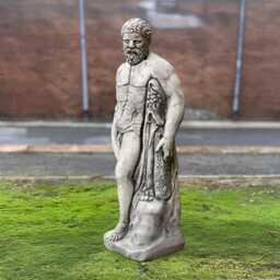 Concrete Hercules Statue Stone Greek Sculpture Outdoor Man Figurine Cement Mythology Decoration Lover Gift Front Door Ornament - thumbnail 3