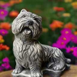 Westie Dog Statue Concrete West Highland Terrier Figurine Stone Garden Memorial Sculpture Cement Outdoor Yard Ornament Dog Lover Gift - thumbnail 4