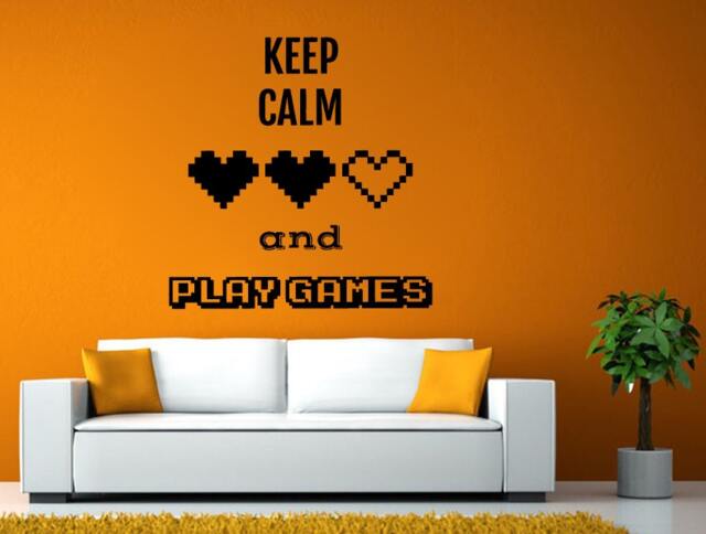 Video Game Controller Joystick Gamer Gaming We Love Let's Play Tv Wall Or Window Sticker Decal Vinyl Fathead Mural Decor L2041 - image 1